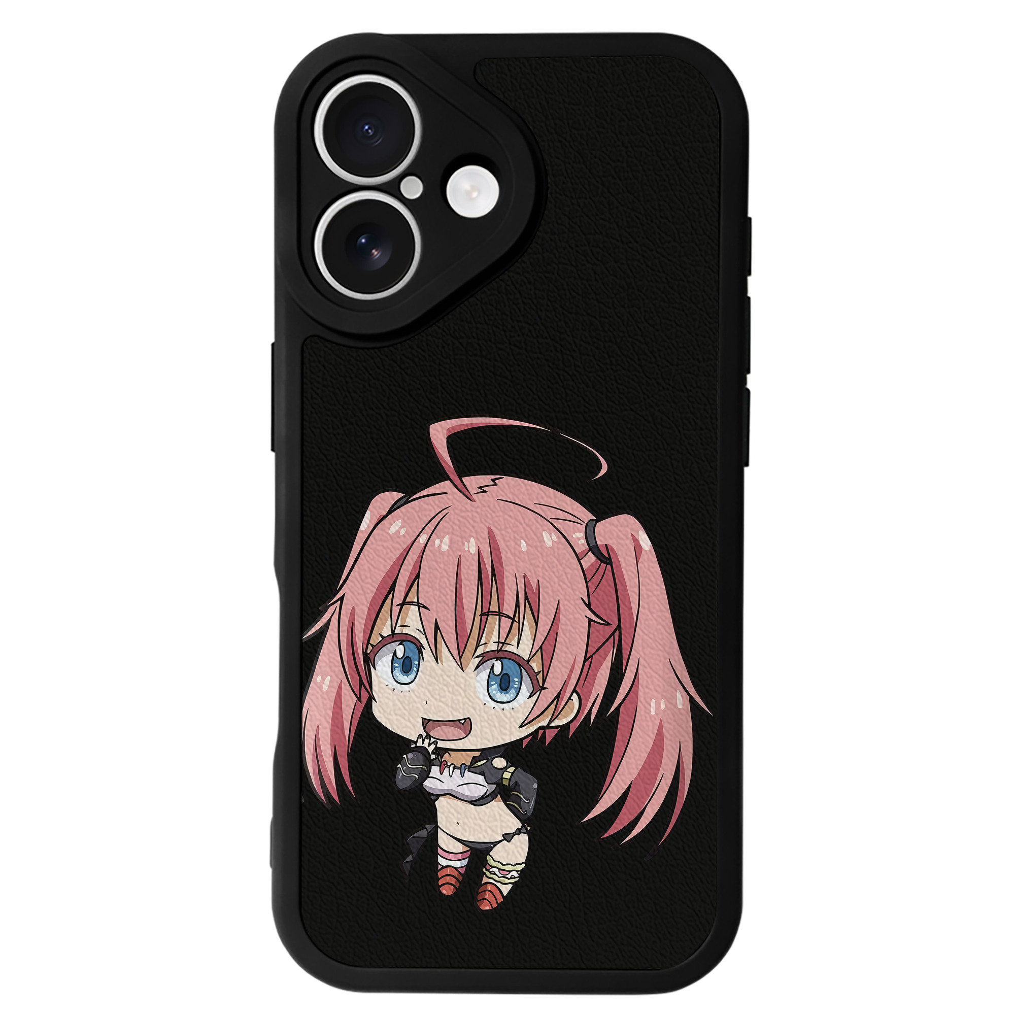 （画像用） 転スラ Regarding Reincarnated to Slime 【iPhone 16シリーズ対応】シリコンスマホケース（レザー調） 材質：シリコン